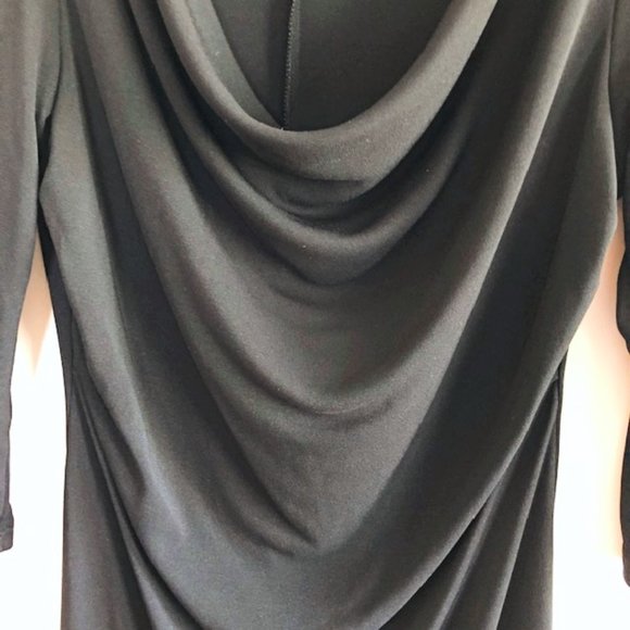 Byer Too! Little Black Dress with draping neckline and side slits - Picture 7 of 13